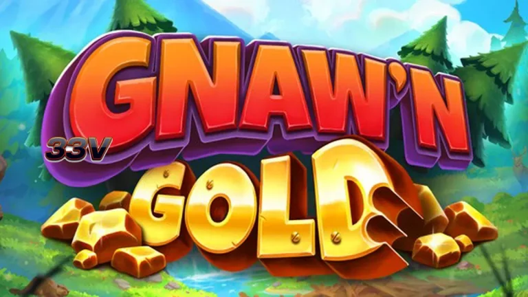 Tampilan visual slot Gnaw’n Gold dengan tema hutan dan berang-berang